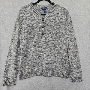 Karen Scott‎ Three Button V Neck Sweater Tri Color Size XL